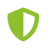 Simple green shield symbol
