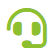 Headset icon in green color